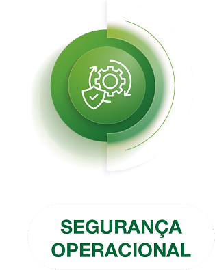 Logotipo verde de segurança operacional com ícone circular e texto “SEGURANÇA OPERACIONAL”