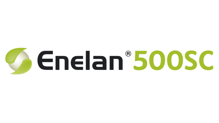 Enelan 500SC logo in black and green text